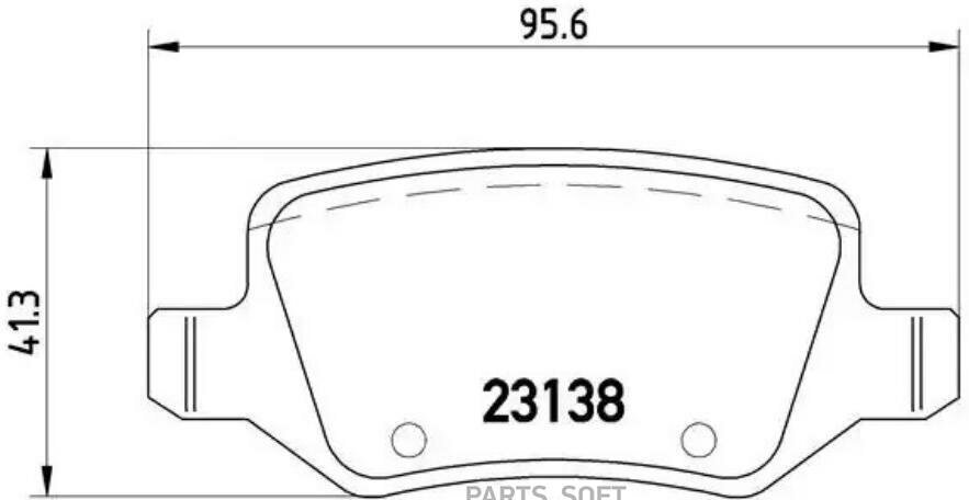 Колодки тормозные MERCEDES W168/W169/W245/W414 VANEO задние