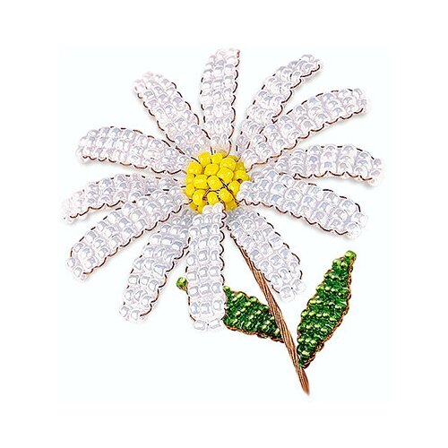 Набор Клевер АА 05-604 Цветок из бисера Жемчужная ромашка 799₽