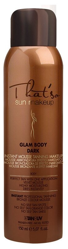 ThatSo Мусс-Автозагар Мгновенный Бронзово-Золотистый Glam Body Muss 150мл.