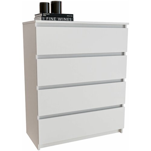 Комод 4 ящ Норд №2, Белый