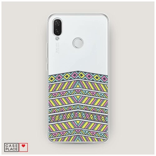 фото Чехол силиконовый huawei p smart plus символы ацтеков арт case place