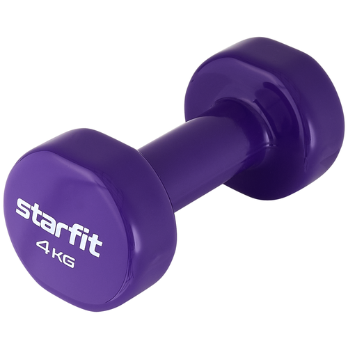 Гантель неразборная Starfit DB-101 фиолетовый гантель starfit core db 101 1гант 0 5кг винил желтый ут 00018820