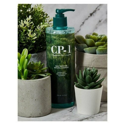Купить Шампунь для волос CP-1 натуральный увлажняющий - Daily Moisture Natural Shampoo, 500 мл, Esthetic House