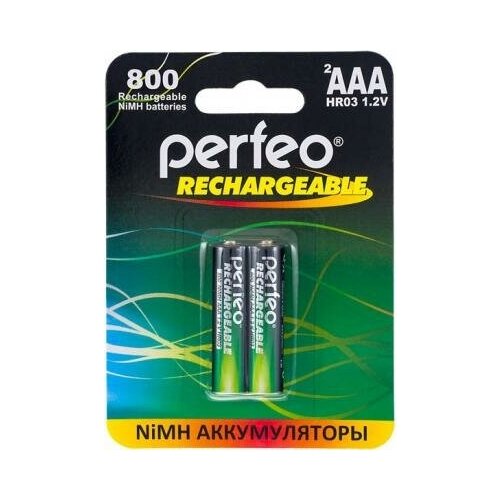 фото Perfeo аккумуляторы perfeo aaa800/2bl 800 mah aaa 2 шт