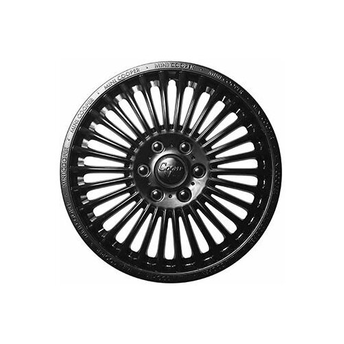 Комплект (4шт) колпаков R 14 Mini Cooper черный глянец