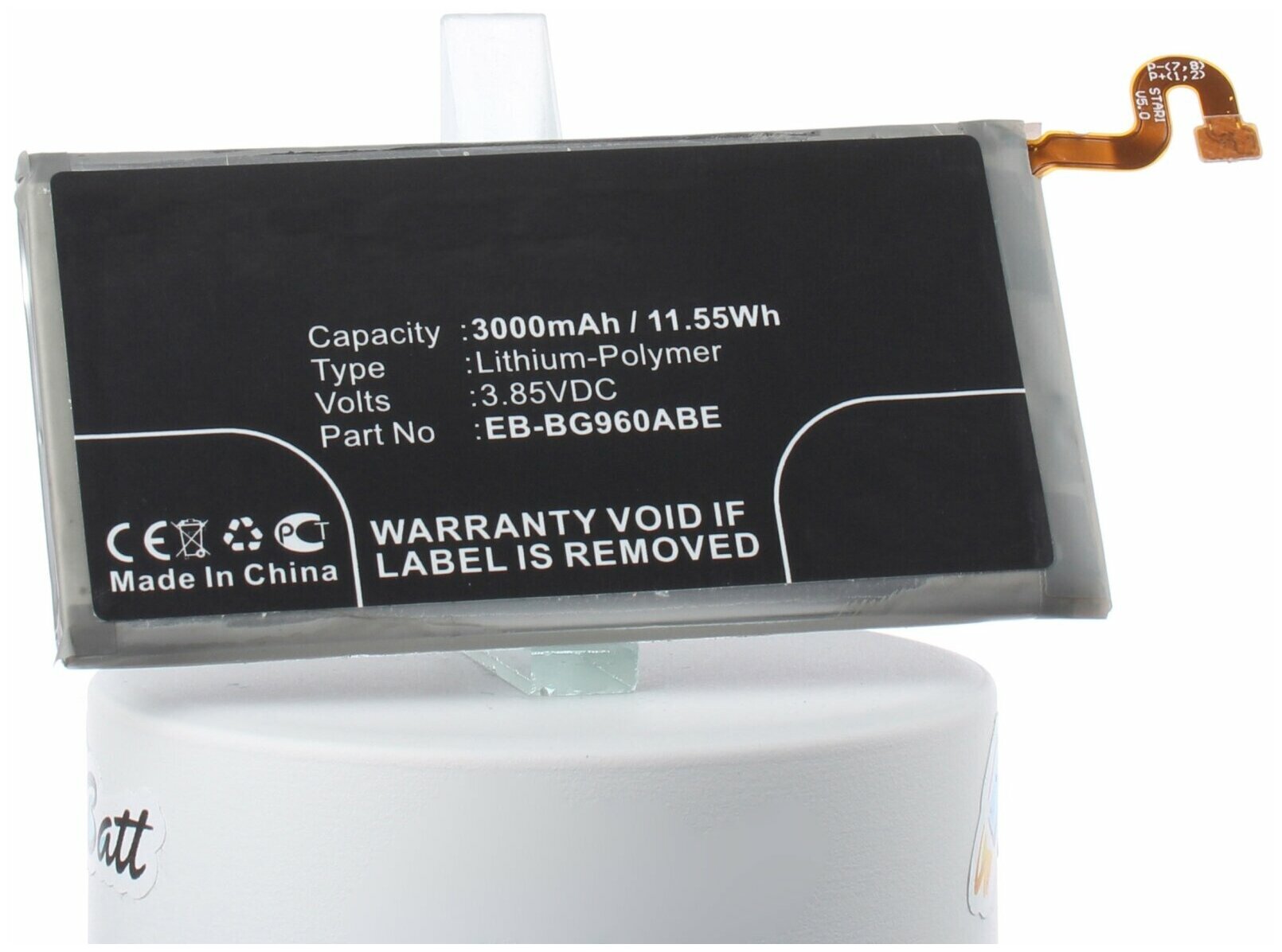 Аккумулятор iBatt iB-B1-M2728 3000mAh для Samsung EB-BG960ABE