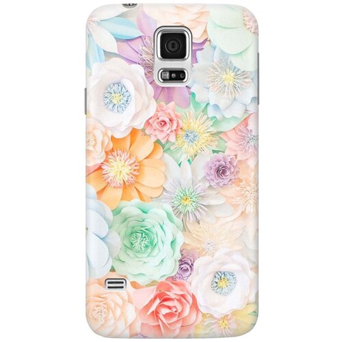 Ультратонкий силиконовый чехол-накладка для Samsung Galaxy S5 с принтом Цветочное многообразие ультратонкий силиконовый чехол накладка для samsung galaxy note 9 с принтом цветочное многообразие