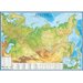 Настенная карта России и сопредельных государств физическая (рельеф) 1:4 300 000