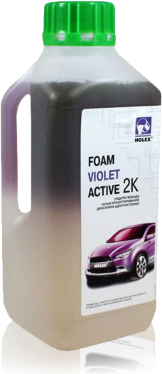 Автошампунь для б/мойки Holex Foam Violet Active 2К щелочная пена 1 л HOLEX HAS-7517 | цена за 1 шт