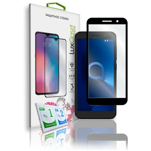 Защитное стекло LuxCase 2.5D FG для Alcatel 1 5033D для Alcatel 1 5033D, 1 шт., черная стекло защитное плоское luxcase для alcatel 1 5033d прозрачное 0 33 мм