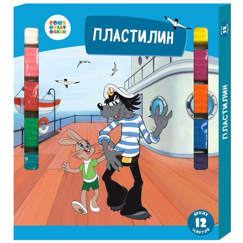 Пластилин 12 цветов Ну погоди 399₽
