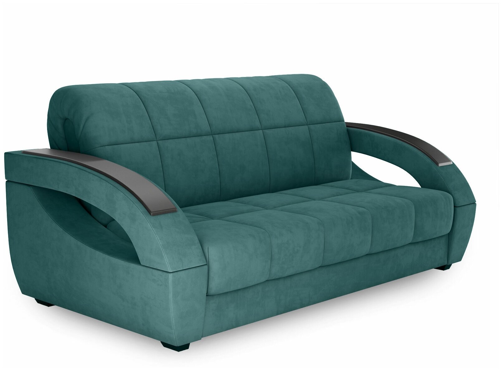 Прямой диван Первый Мебельный Оазис Зеленый, велюр 140 х 205 см Без ящика - фотография № 1