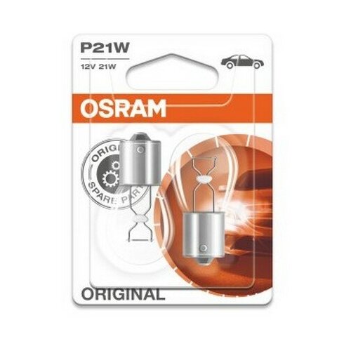 OSRAM Лампа 12 V 21 W стоп-сигнал, повторитель 1-конт (BA15s) (блист 2шт.) (Osram)