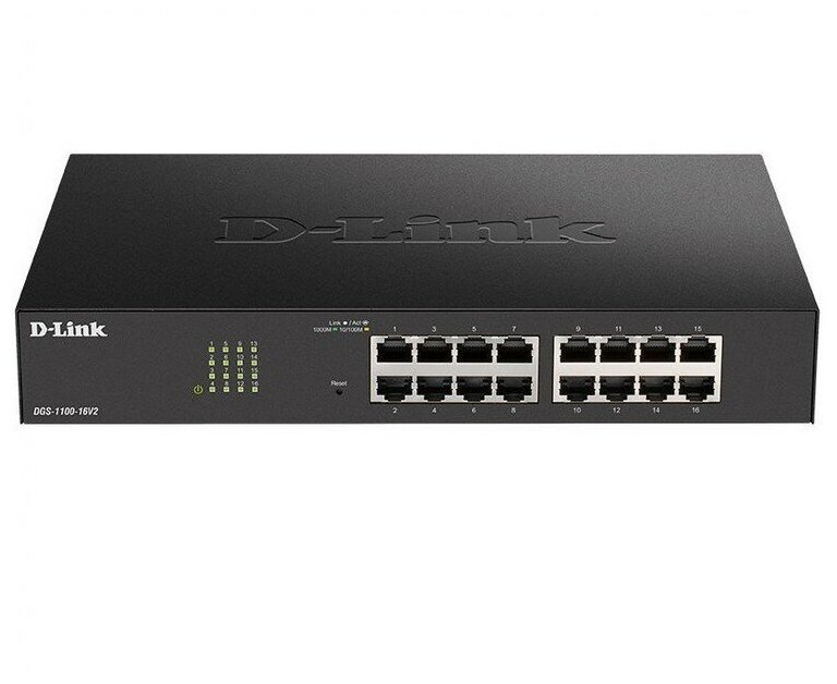 Коммутатор D-Link DGS-1100-16V2/A 16G управляемый