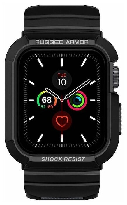 Ремешок Spigen Rugged Armor Pro для Apple Watch 4 / 5 / 6 / 7 / 8 / SE (40 / 41 MM) Black - ACS00546