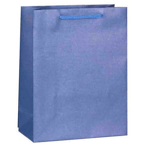 фото Пакет подарочный сумка бум.18 бол. плотн.- однотон. синяя, 26x32x12см 48628 pioneer