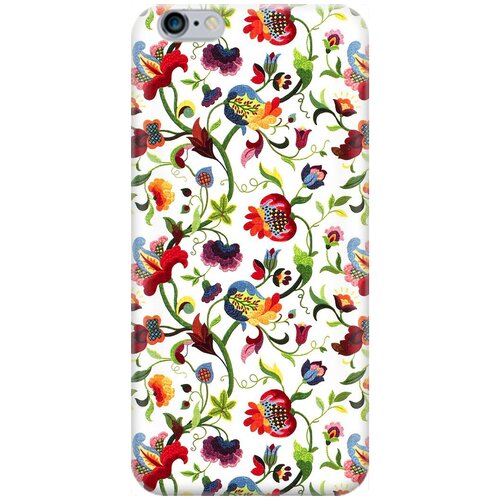 фото Re:pa накладка transparent для apple iphone 6s / 6 с принтом "цветочный узор"