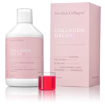 Морской пептидный коллаген Collagen Marine DELUX SWEDISH NUTRA 12.500 мг питьевой 500 мл (ягода) - изображение