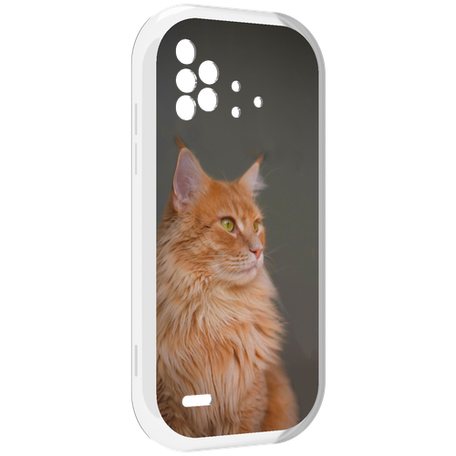Чехол MyPads кошка мейн кун 1 для UMIDIGI Bison X10 / X10 Pro задняя-панель-накладка-бампер