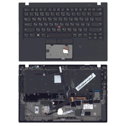 Клавиатура для ноутбука Lenovo ThinkPad X1 Carbon G6 ерная с черным топкейсом FPR NFS