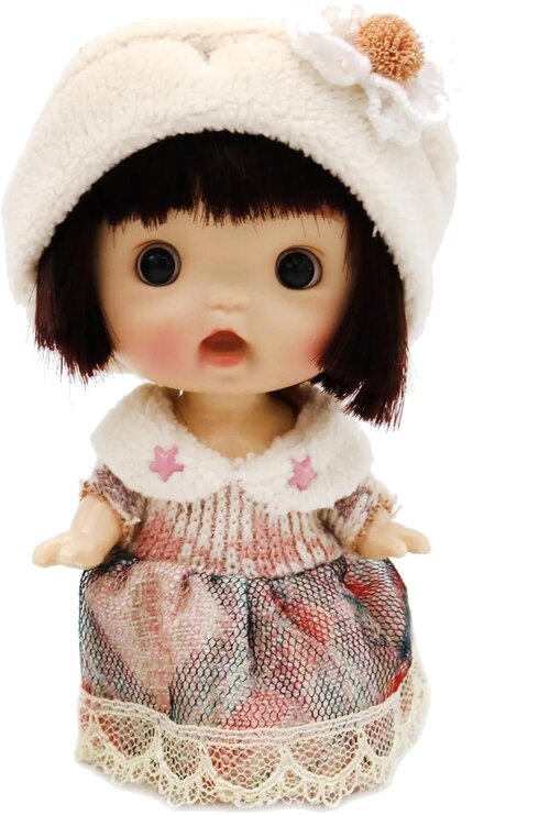 Кукла Funky Toys Baby Cute 10 см, FT0689340 белый/розовый
