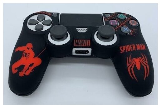 Защитный силиконовый чехол Controller Silicon Case для геймпада Sony Dualshock 4 Wireless Controller Spider-Man (Человек-Паук) (PS4)