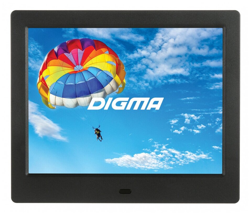 Цифровая фоторамка 8" Digma PF-843 IPS черный (PF843BK)