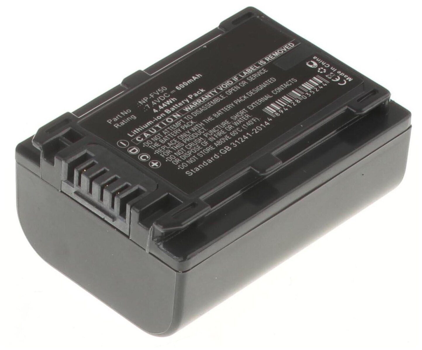 Аккумуляторная батарея iBatt 600mAh для Sony DCR-SX45E, HDR-CX700E, DCR-SX45, DCR-SX65E, HDR-CX180, HDR-CX180E, DCR-DVD108E, DCR-30, DCR-SX73E, DCR-SR210E