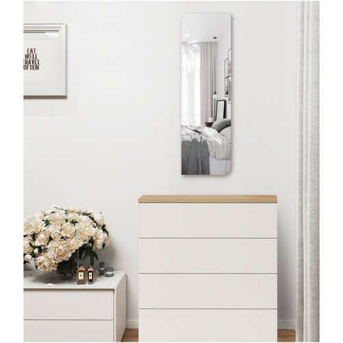 Зеркало прямоугольное, скруглены два угла ZS-413, 40х130 см