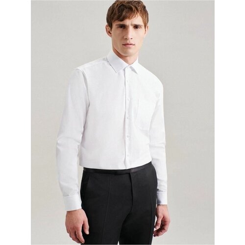 Рубашка Seidensticker, размер 54/56, белый рубашка seidensticker размер 54 белый
