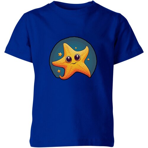Футболка Us Basic, размер 8, синий детская футболка starfish морская звезда 116 синий