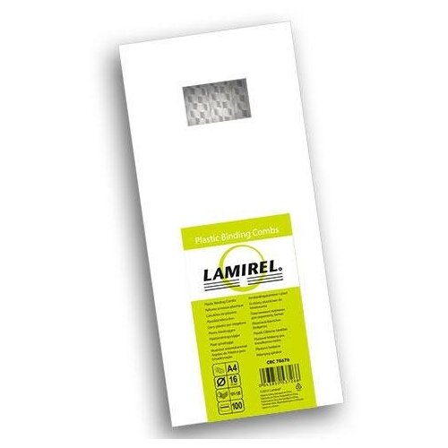 Пружина пластиковая Fellowes Lamirel LA-7867601 16мм белый 100шт