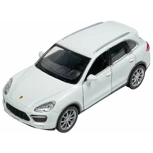Машинка металлическая Uni-Fortune RMZ City серия 1:32 Porsche Cayenne Turbo, цвета белый, двери открываются
