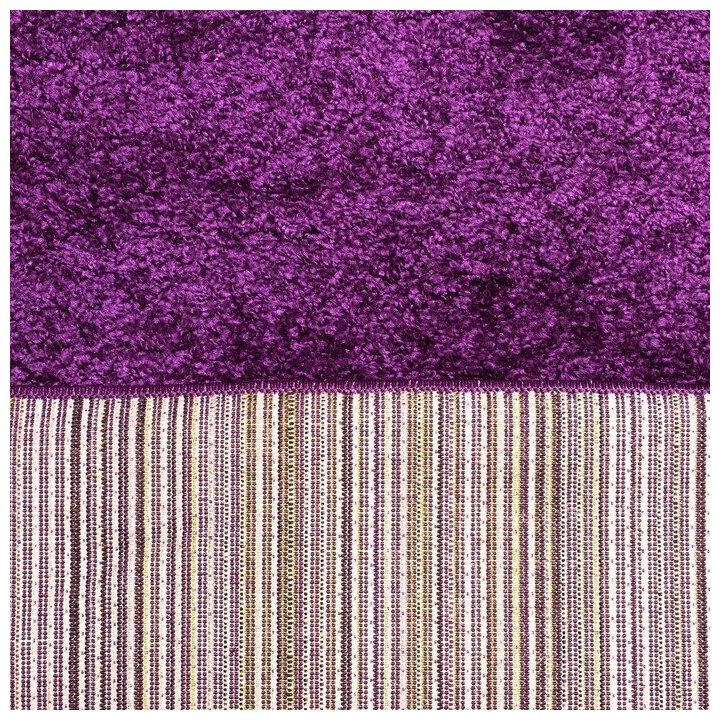 Ковер овальный Витебские ковры Шегги (Shaggy) Sh54 Фиолетовый 1.5 х 2.3 м - фотография № 5