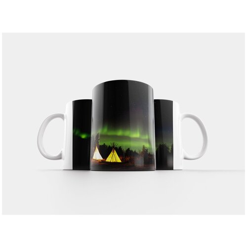 фото Кружка "отдых на природе, ночь, звезды" 320 мл lotsprints