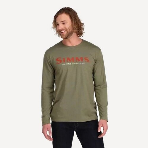 Футболка Simms, размер XL, зеленый men women 1 1 high quality shirt v shaped embroidery vtm blouse vtm long sleeve reflective shiny logo vetements shirts