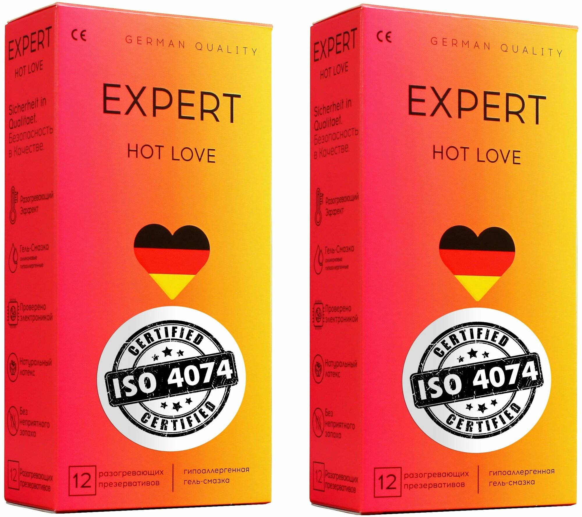 Презервативы EXPERT Hot Love Germany 24 шт, с разогревающим эффектом