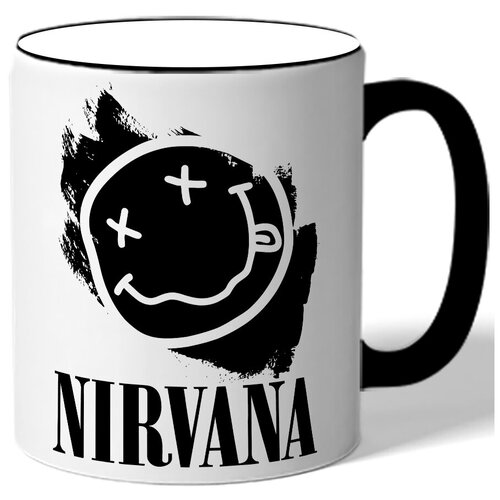 фото Кружка с цветной ручкой nirvana drabs