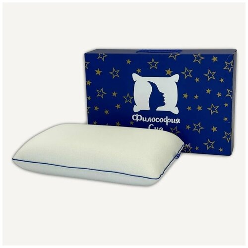 Подушка ортопедическая взрослая для сна с эффектом памяти 60x40x13 см