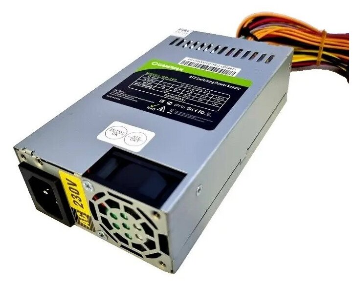 Блок питания Gamemax GM-200 ATX 200 Вт 80 PLUS Bronze 2x SATA Нет PCIe 1x 4+4 pin CPU