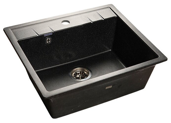 Мойка кухонная прямоугольная Granfest (Гранфест) Quadro (Q-561 черный)