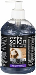 Гель для волос сверхсильной фиксации с пантенолом Venita Salon, 500 г.