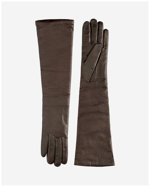 Перчатки Marco Vanoli, демисезон/зима, натуральная кожа, подкладка, размер 7, коричневый