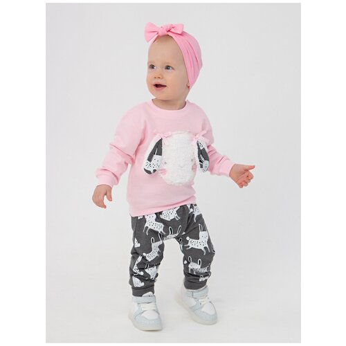 Комплект одежды , размер 68, розовый комплект одежды bunnyphant размер 56 68 розовый