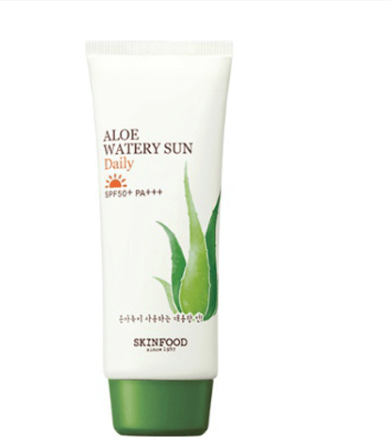 Крем солнцезащитный водостойкий с экстрактом алоэ вера SKINFOOD Aloe Watery Sun Waterproof SPF50+ PA+++ 50ml