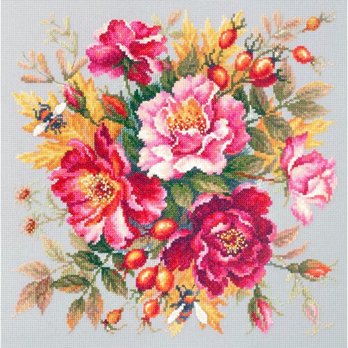 Набор для вышивания Чудесная Игла 140-002 Магия цветов. Шиповник 30 х 30 см