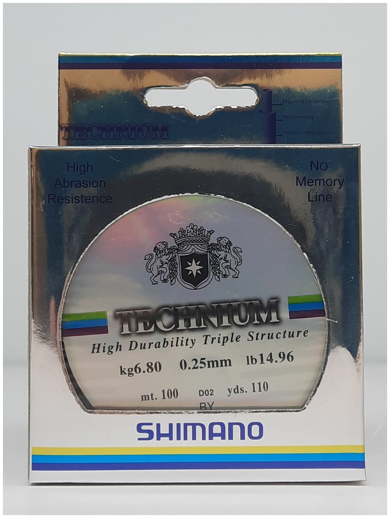 Леска SHIMANO technium 0.30 мм. 8.6 кг. 100 м