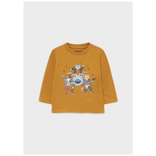 фото Лонгслив mayoral, размер 98, коричневый