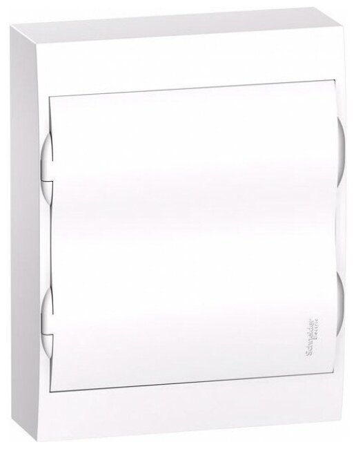 Шкаф навесной Schneider Electric Easy9 на 24 (2x12) модуля с белой дверью с клемниками N+PE