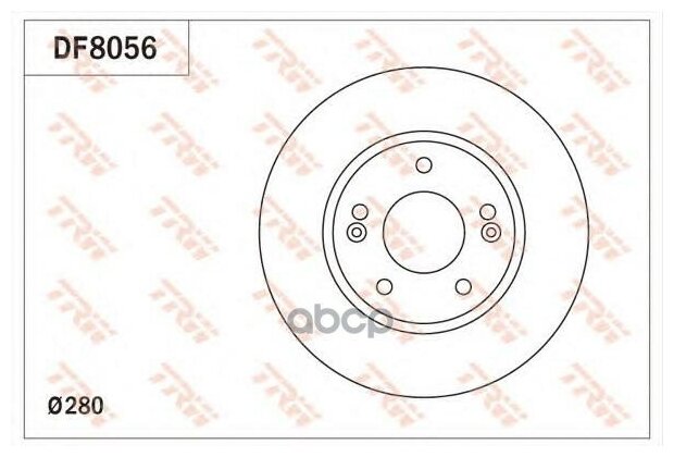 Диск Тормозной Передний Trw Df8056 TRW арт. DF8056